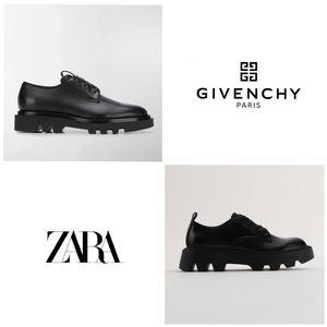 ZARA SQUARE LUG SOLE LACED SHOES